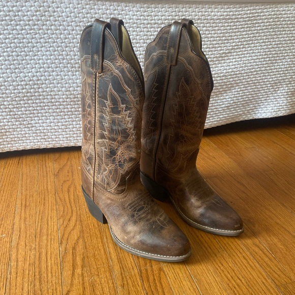 Smoky Mountain Brown Leather Cowboy Boots - Picture 2 of 6